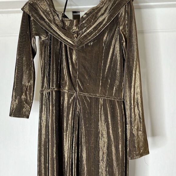 Mac Duggal Ieena Duggal - 26660 Asymmetric Pleated Formal Gown - Picture 6 of 9